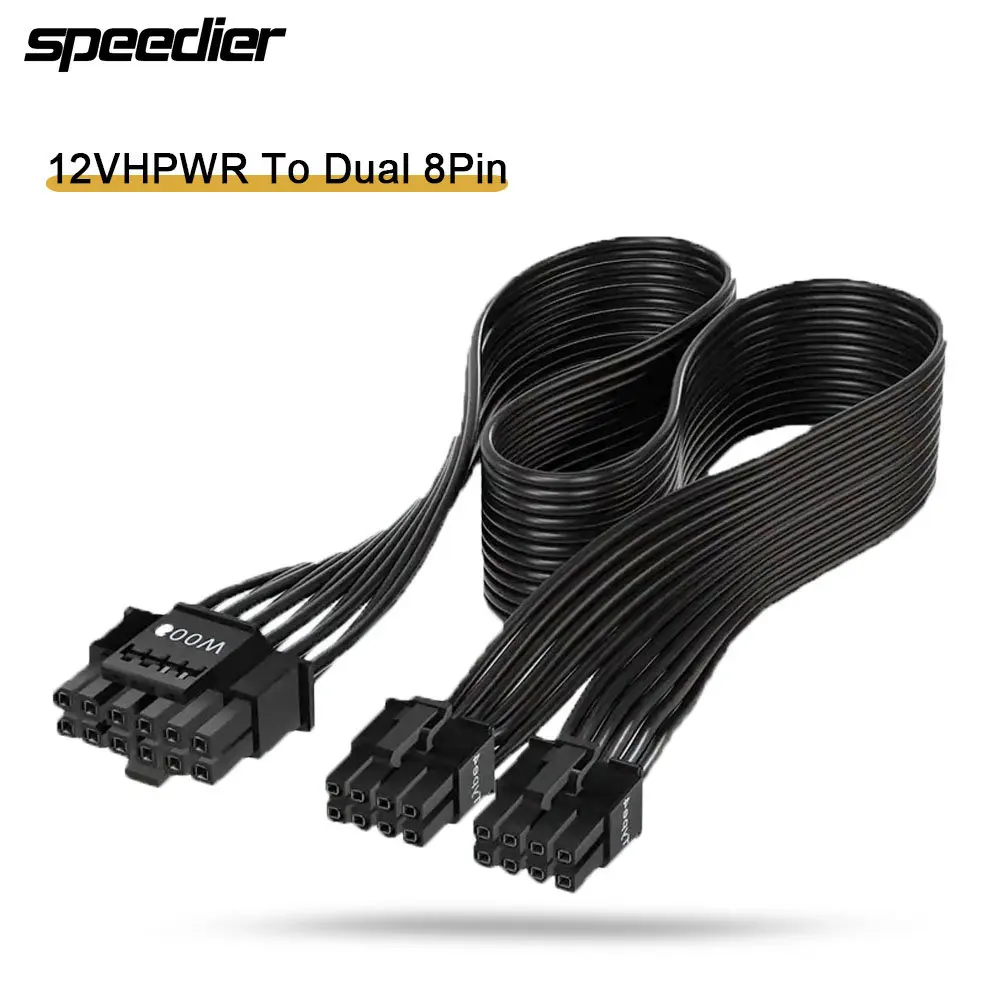 Dual 8Pin To 16Pin 12Vhpwr Cable - Kabel zasilający 12VHPWR ATX3.0 PCI-E 5.0
