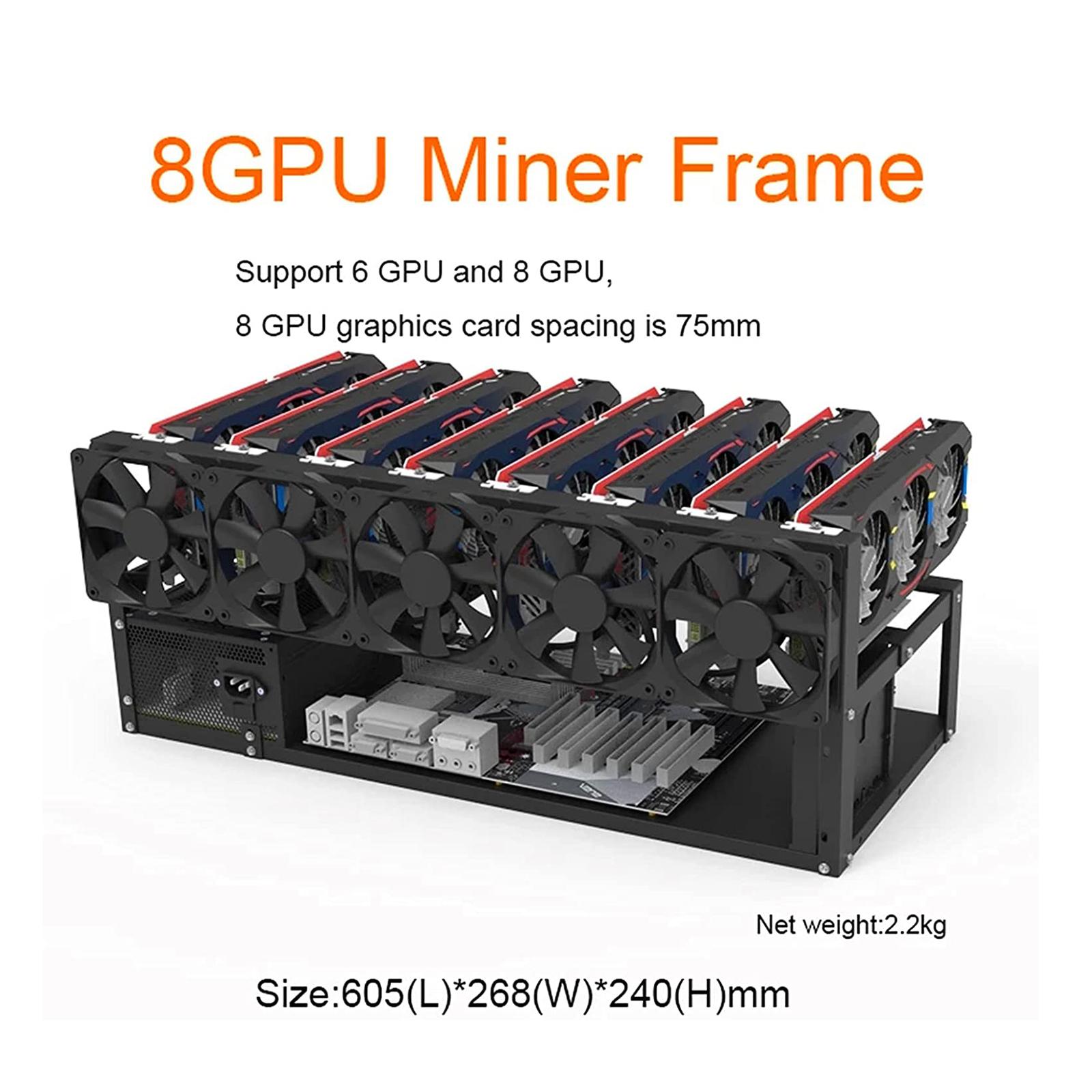Gpu Mining Rig Frame 8 Gpu - Obudowa ze stali na karty graficzne