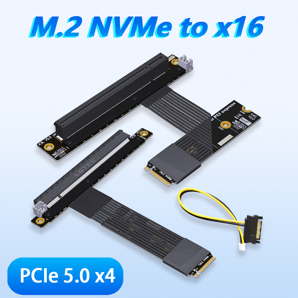 Pcie 5.0 Gpu Riser Cable - Kabel przedłużający ADT-LINK M.2 NGFF NVMe