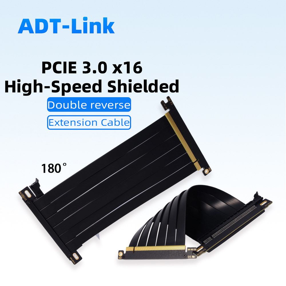 Pcie 5.0 Gpu Riser Cable - Kabel przedłużający PCIE 3.0 X16, podwójny