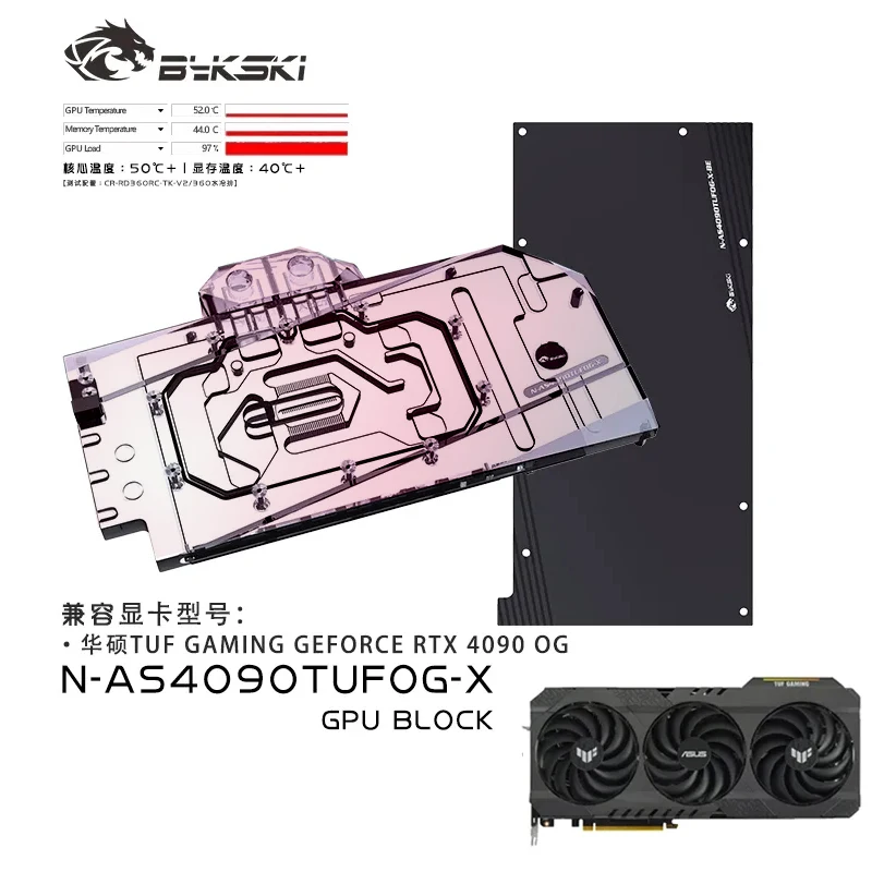 Blok chłodzenia GPU Bykski do  – Rtx 4090 Water Block recenzja i cena