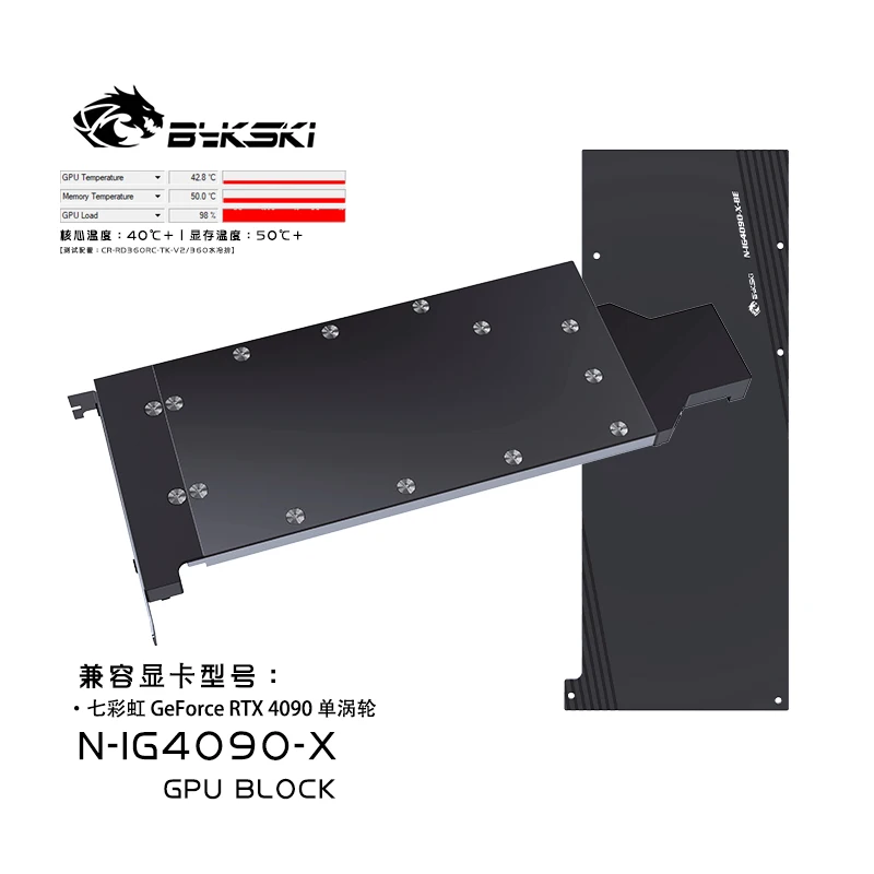Bykski N-IG4090-X Blok Wodny G – Rtx 4090 Water Block recenzja i cena