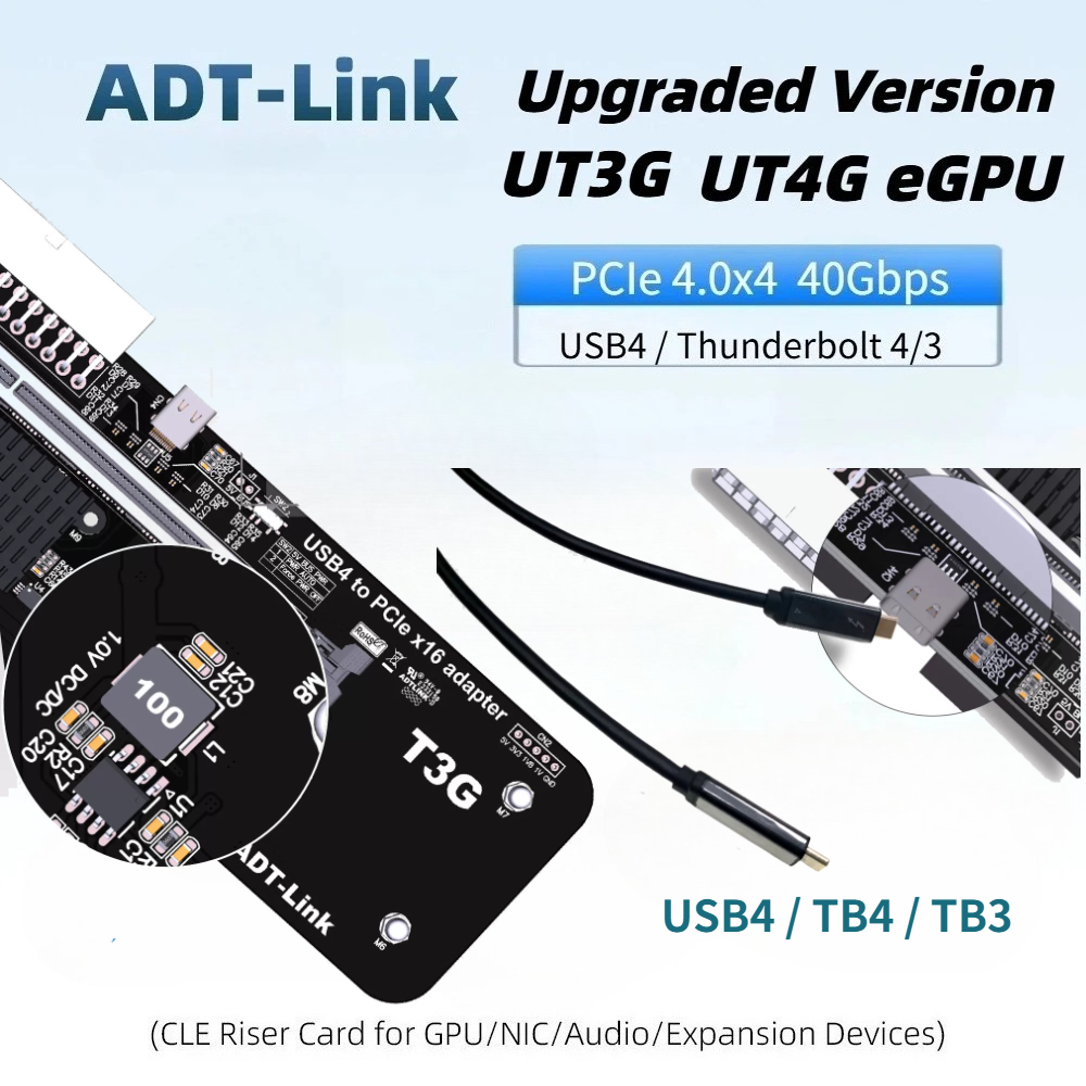 Ulepszony Nowy Adapter EGPU Th – Gpu External Dock Egpu Thunderbolt 4 recenzja i cena
