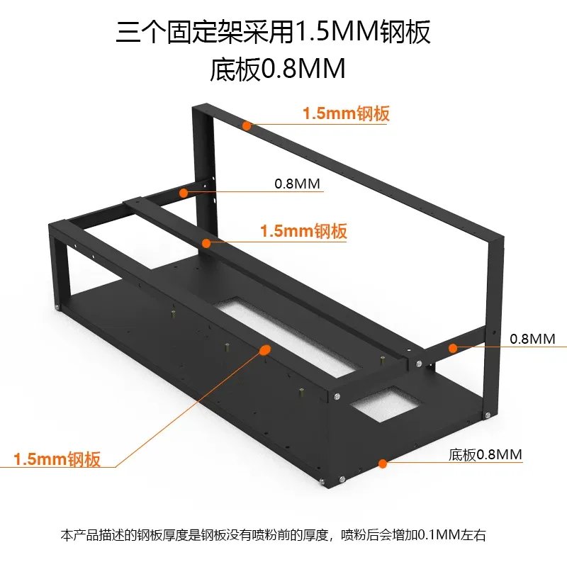 Stojak na karty graficzne JMZ, – Gpu Mining Rig Frame 8 Gpu recenzja i cena