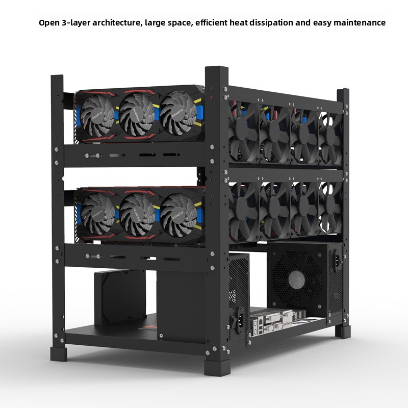 Obudowa GPU typu Open Frame, d – Gpu Mining Rig Frame 8 Gpu recenzja i cena