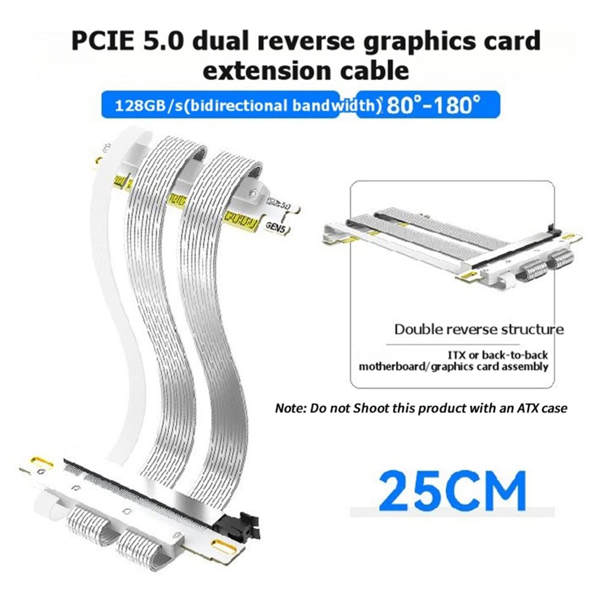 Kabel Riser L70A PCIe 5.0 X16  – Pcie 5.0 Gpu Riser Cable recenzja i cena